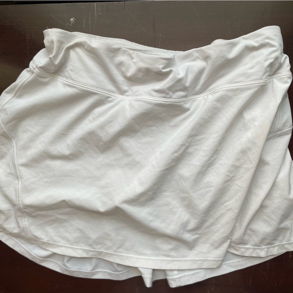 Lululemon Athletica White Tennis Skirt
